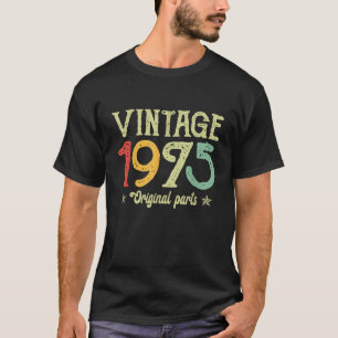 T-shirt 50e anniversaire Présent Vintage 1975 50 ans 1975