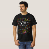 T-shirt 50e anniversaire Science tenue Nerd (Devant entier)