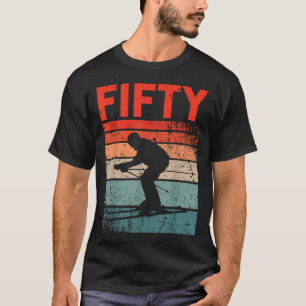 T-shirt 50e Anniversaire Ski Rétro Ski 50 ans Hommes