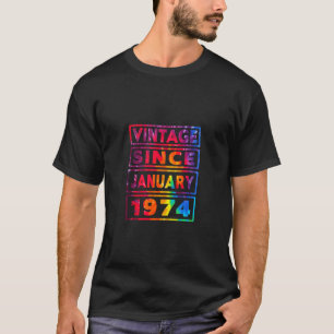 T-shirt 50e anniversaire Tie Dye Décoration Vintage depuis