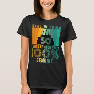 T-shirt 50e anniversaire vintage Vêtements femmes Mens 50e