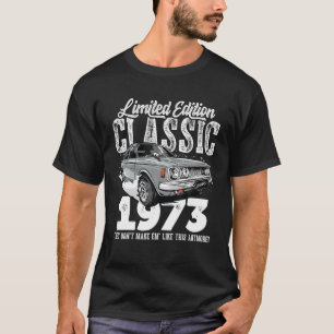 T-shirt 50E Anniversaire Voiture Classique Vintage 1973 B-