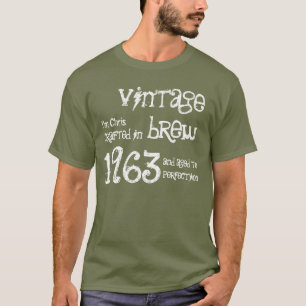 T-shirt 50e cadeau d'anniversaire 1963 brasse Vintage