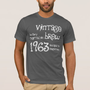 T-shirt 50e cadeau d'anniversaire 1963 brasse Vintage