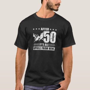 T-shirt 50E Cycliste Anniversaire Dit Bicycliste Cyclisme