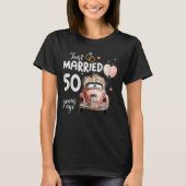 T-shirt 50ème Mariage Anniversaire chemise - Juste Marié 5 (Devant)