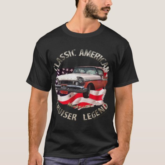 T-shirt 50s Monterey Mercury american classic plus cruiser (Devant)