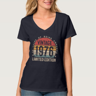 T-shirt 50th Birthday Vintage 1976 Limited Edition 50 Bday