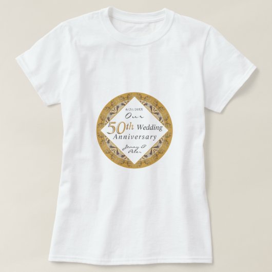 T-shirt 50th Wedding Anniversary (Design devant)