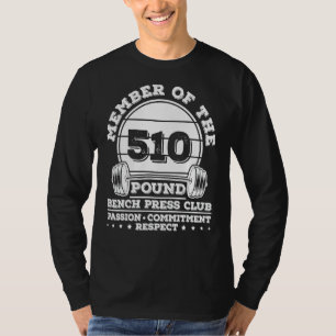 T-shirt 510 livres Banch Presse Entraînement Poids Powerli