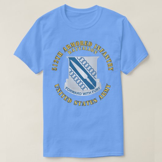 T-shirt 512e Bataillon d'infanterie blindée 4e Division bl (Design devant)