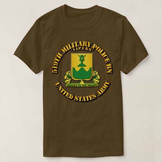 T-shirt 519ème Police Militaire Bn Vipers (Design devant)