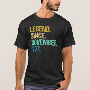 T-shirt 51 Ans Awesome Depuis Novembre 1971 51st Bir