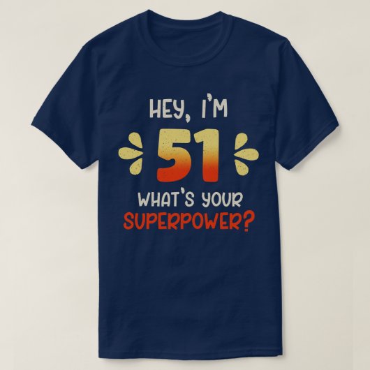 T-shirt 51e anniversaire 3 (Design devant)