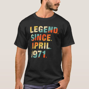T-shirt 51e anniversaire 51 ans légende depuis avril 1971