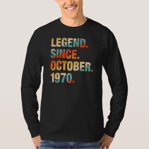 T-shirt 51e anniversaire 51 ans légende depuis le 19 octob