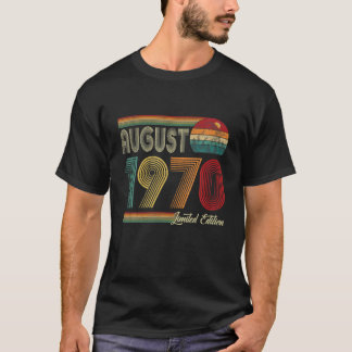 T-shirt 51E Anniversaire Août 1970 Édition limitée 51 Ans