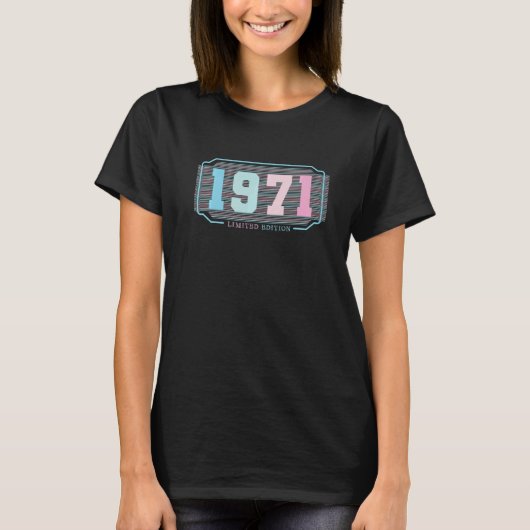 T-shirt 51e anniversaire Dames Mens 51 ans 1971 22 (Devant)