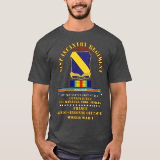 T-shirt 51e Régiment d'infanterie I au service de la Franc