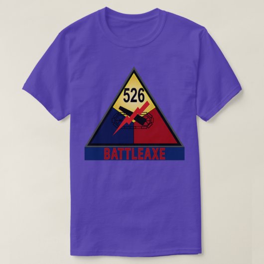 T-shirt 526e Bataillon d'infanterie blindée BATTLEAX SSI (Design devant)