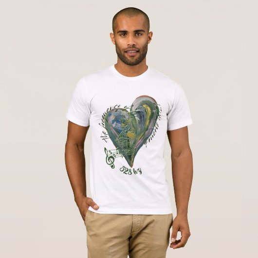 T-shirt 528 hz love scripture (Devant entier)