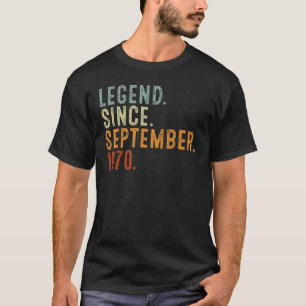 T-shirt 52 ans de légende depuis septembre 1970 52th Bir