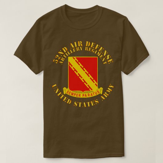 T-shirt 52e Régiment d'artillerie de défense aérienne (Design devant)