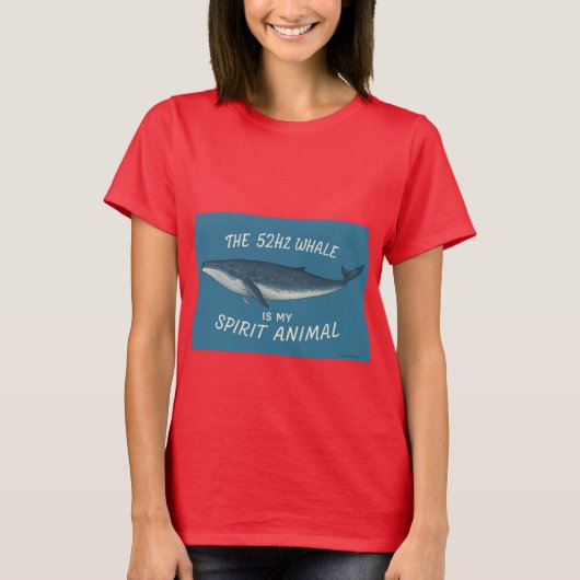 T-shirt 52HZ Baleine Est Mon Esprit Animal (Devant)