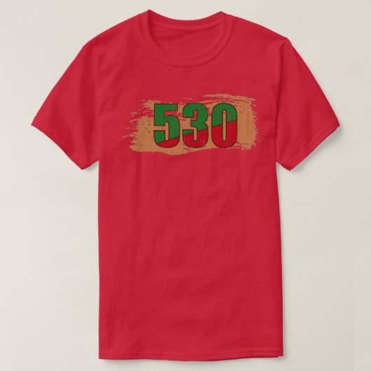 T-shirt 530 California Area Code1 (Design devant)