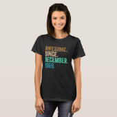 T-shirt 53 Ans 53e Anniversaire Awesome Depuis Décembre (Devant entier)