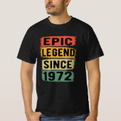 T-shirt 53 ans Anniversaire 1972 Epic Legend 53e anniversa (Devant)