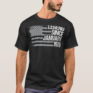 T-shirt 53 ans de légende depuis janvier 1970 53e annivers