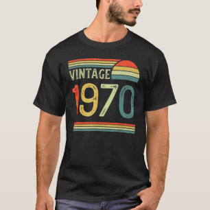 T-shirt 53 Ans Vintage 1970 Fait En 1970 53e Naissance