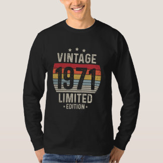 T-shirt 53 ans Vintage 1971 Limited Edition 53e oiseau