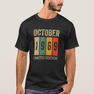 T-shirt 53 ans Vintage octobre 1969 octobre Anniversaire