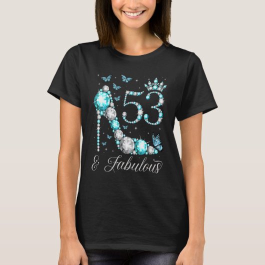 T-shirt 53 & Fabuleux 53 Ans 53e Anniversaire Reine (Devant)