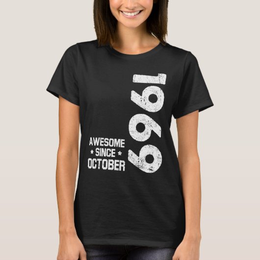 T-shirt 53 Years Old Awesome Since October 1969 53rd Birt (Devant)