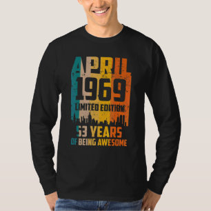 T-shirt 53e anniversaire 53 ans stupéfiant depuis avril 19
