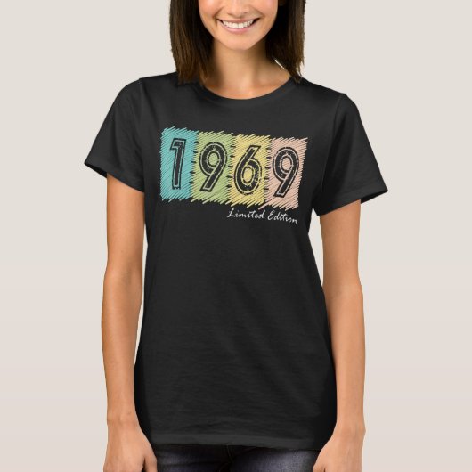 T-shirt 53e anniversaire Dames Mens 53 ans 1969 (Devant)