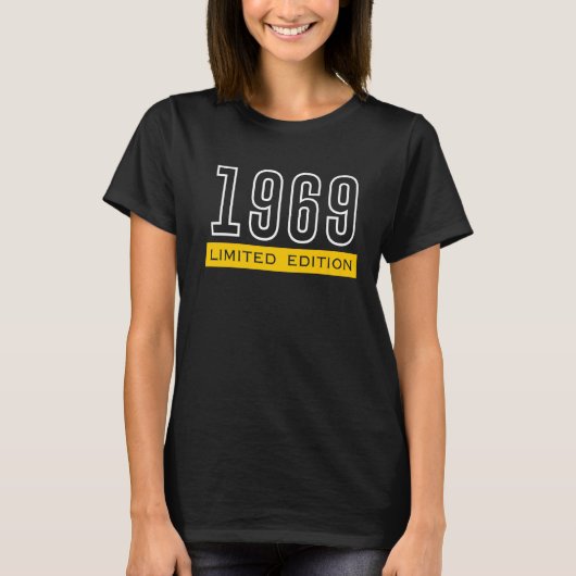 T-shirt 53e anniversaire Dames Mens 53 ans 1969 7 (Devant)
