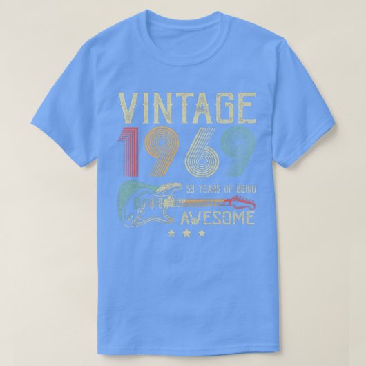 T-shirt 53e anniversaire femmes hommes Vintage stupéfiant (Design devant)