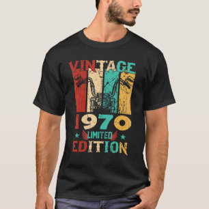T-shirt 53e anniversaire Vintage 1970 Edition limitée 53 a