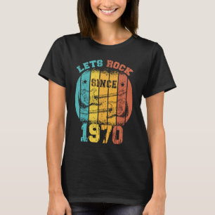 T-shirt 53e anniversaire Vintage 1970 Rétro 53 ans Guit