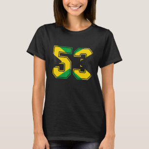 T-shirt 53ème anniversaire Jamaïcain 53 ans âge Numéro 53 