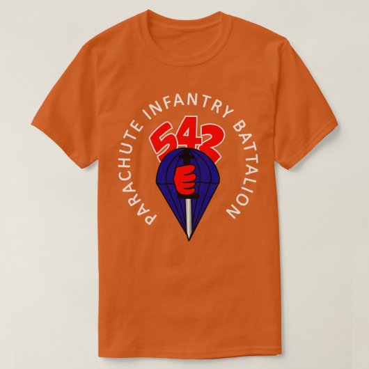 T-shirt 542e bataillon d'infanterie parachute avec Arrière (Design devant)