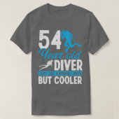T-shirt 54 Année Plongée Plongée Plongée Snorkel 54 Annive (Design devant)