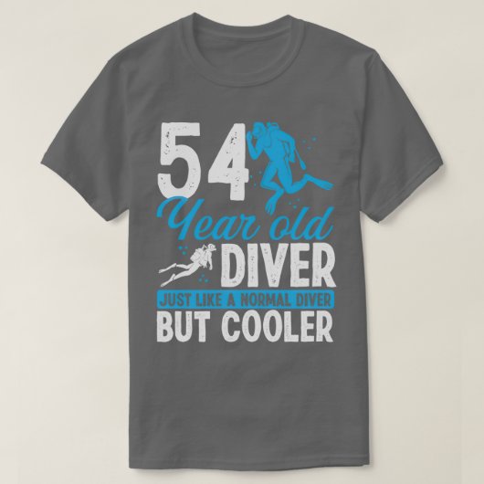 T-shirt 54 Année Plongée Plongée Plongée Snorkel 54 Annive (Design devant)