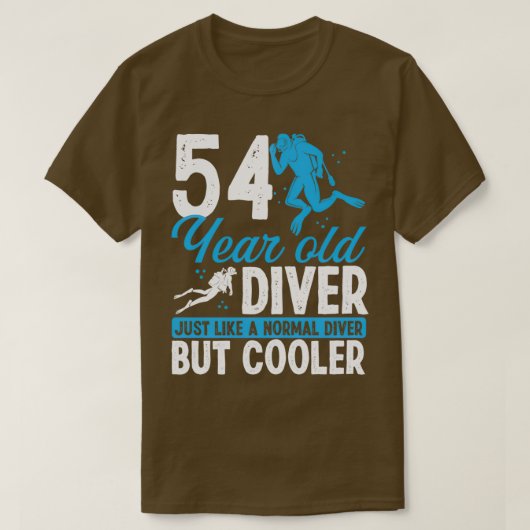 T-shirt 54 Année Plongée Plongée Plongée Snorkel 54 Annive (Design devant)