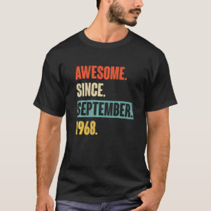 T-shirt 54 Ans 54ème anniversaire Awesome depuis septembre