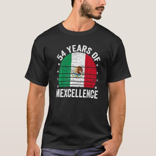 T-shirt 54 ans Anniversaire mexicain 54e anniversaire Pun  (Devant)